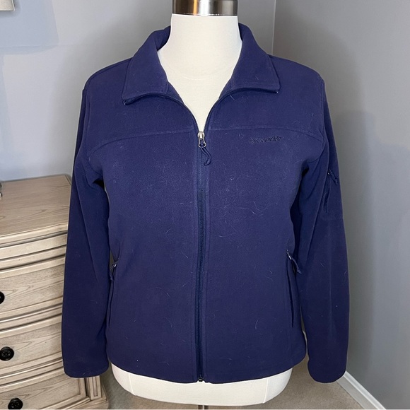 Columbia Fleece Jacket in Navy Size XL - Picture 1 of 7